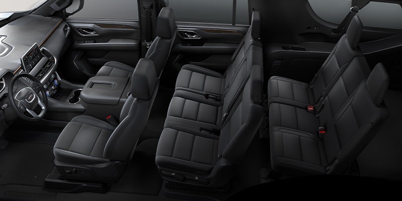 Showing all three rows of seating in a 2024 GMC Yukon XL